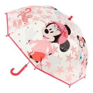 Vaikiškas lietsargis Disney Minnie permatomas 45 cm